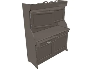 Cabinet Old 3D Model preview