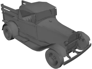 Ford Pickup (1929) 3D Model preview
