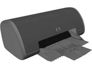 Hewlett-Packard DeskJet 3745 Printer 3D Model preview