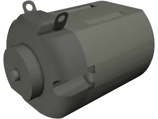 Electric Motor 3D Model preview