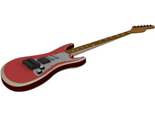 Guitar 3D Model preview