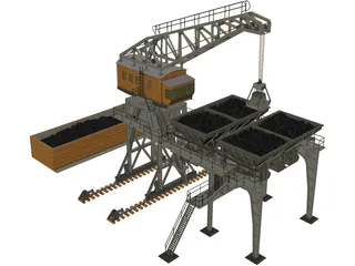 Large Coaling Station 3D Model preview