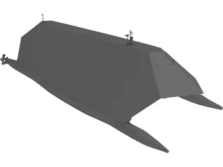 Lockheed Sea Shadow 3D Model preview