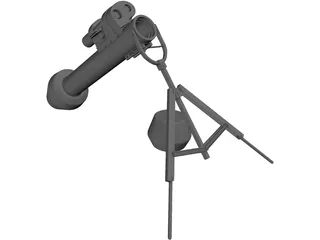 M47 Dragon Anti-tank 3D Model preview