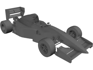 F1 McLaren MP4/8 3D Model preview