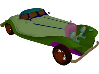 Mercedes-Benz 540 3D Model preview