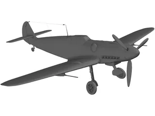 Messerschmitt BF-109G 3D Model preview