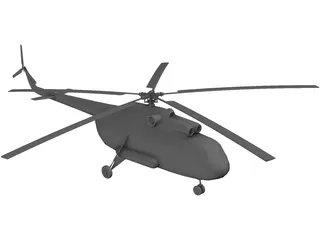 Mil Mi-8P Hip 3D Model preview