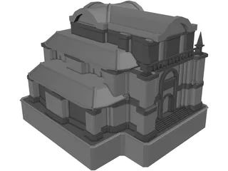 Temple 3D Model preview