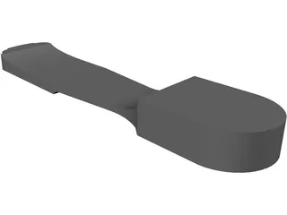 Base Ski Shoe 3D Model preview