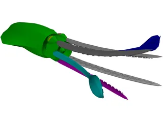 Squid 3D Model preview