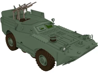 BRDM-1 and AT1 Snapper 3D Model preview