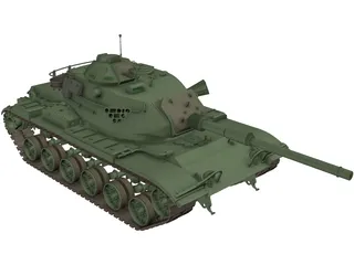 M60 A3 3D Model preview