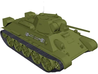T-34 3D Model preview
