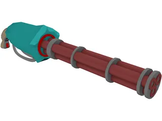 Chain Gun 3D Model preview