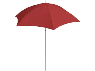 Beach Umbrella 3D Model preview