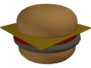 Cheeseburger 3D Model preview