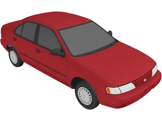 Nissan Sentra GXE (1996) 3D Model preview