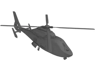 Eurocopter AS-365 Dauphin 3D Model preview