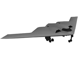 B-2 3D Model preview