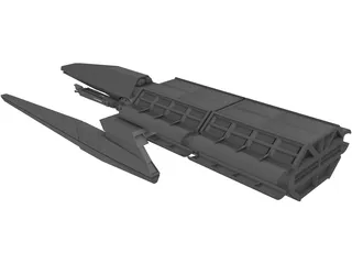 Spaceship Cargotug 3D Model preview