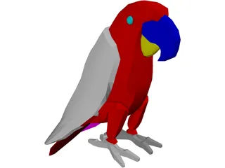 Macaw Hyacinth 3D Model preview