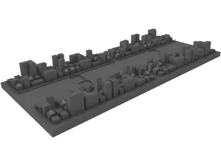 City Block 3D Model preview