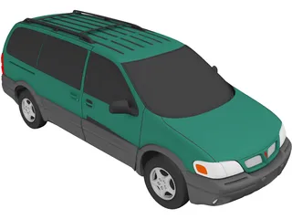 Pontiac Montana (1997) 3D Model preview