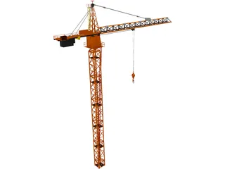 Tower Crane 3D Model preview