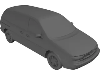 Ford Windstar (1996) 3D Model preview