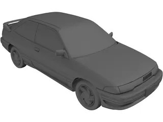 Ford Escort (1997) 3D Model preview
