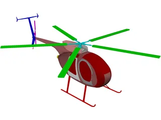 MD-500 3D Model preview