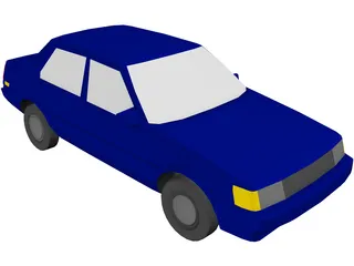 Toyota Corolla (1987) 3D Model preview