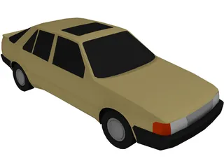 SAAB 9000 (1990) 3D Model preview