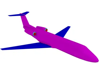 Gulfstream II Corporate Jet 3D Model preview