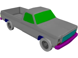 Chevrolet Pickup (1978) 3D Model preview
