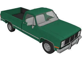 GMC Pickup (1985) 3D Model preview