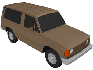 Isuzu Trooper (1986) 3D Model preview