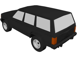 Jeep Cherokee (1986) 3D Model preview