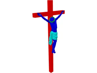 Crucifix 3D Model preview