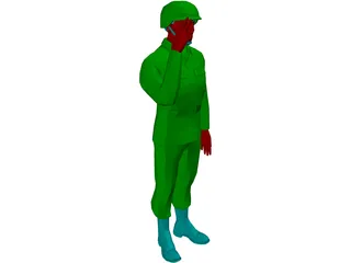Soldier 3D Model preview