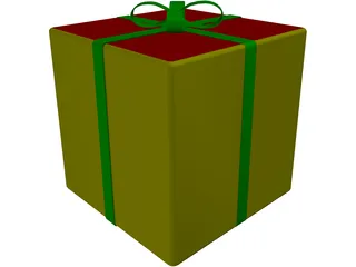 Gift Box 3D Model preview