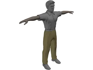 Man 3D Model preview