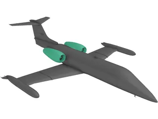 Bombardier Learjet 35 3D Model preview
