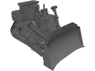 Bulldozer D-11 3D Model preview