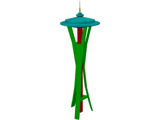 Space Needle 3D Model preview