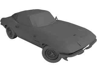 Chevrolet Corvette (1965) 3D Model preview