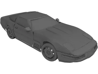 Chevrolet Corvette (1992) 3D Model preview