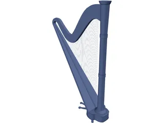 Harp 3D Model preview