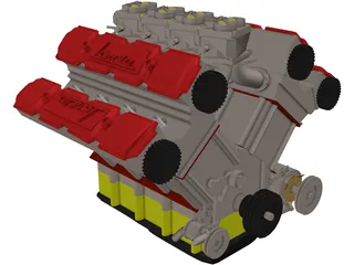 Lancia Engine 3D Model preview